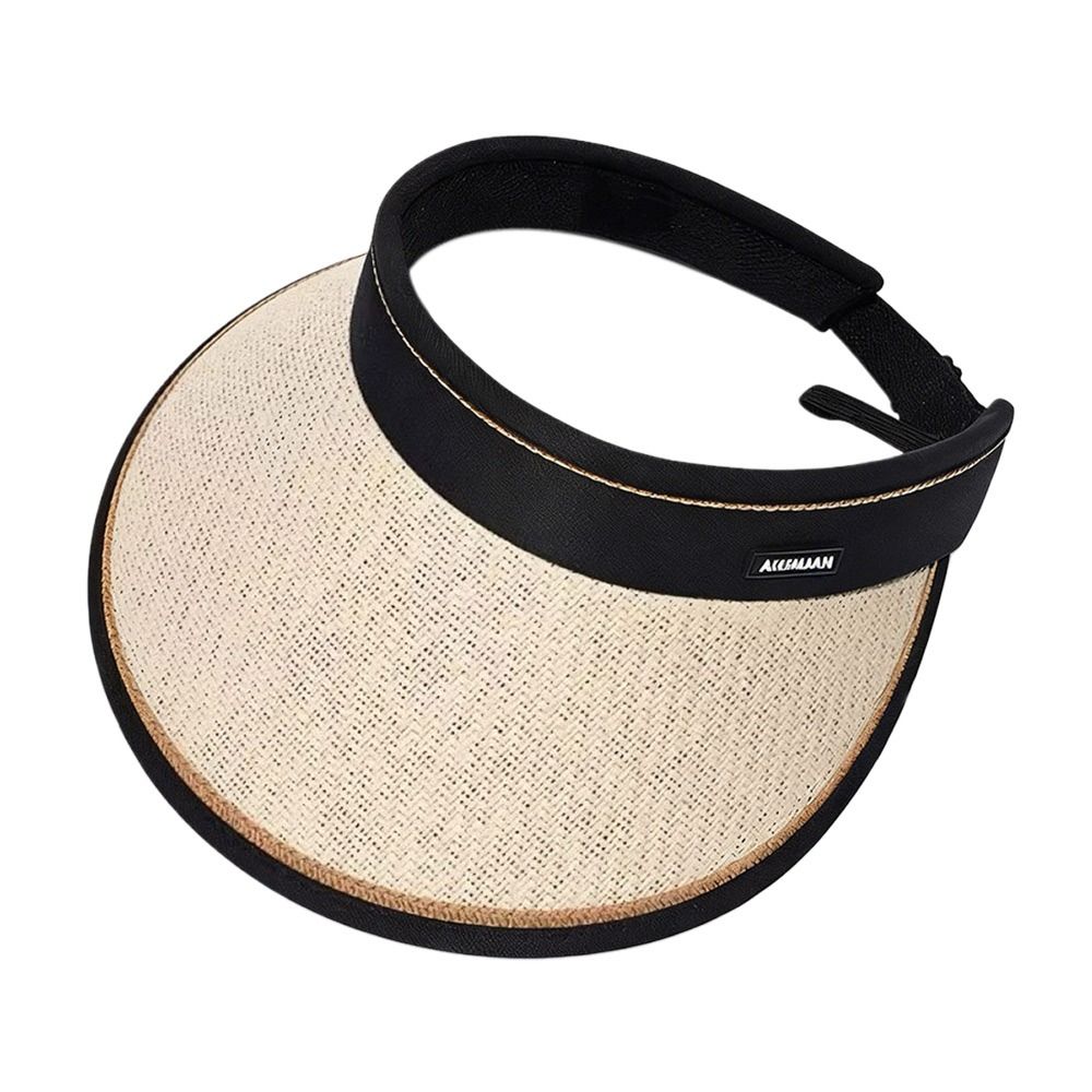 Bucket Hat Straw - Geflochtener Strohhut mit breiter Krempe, faltbares