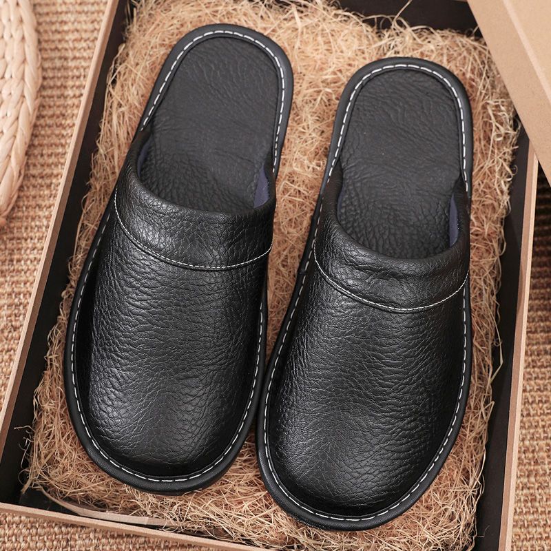 Flip Flop Leather Men - Hausschuhe aus Leder für Damen und