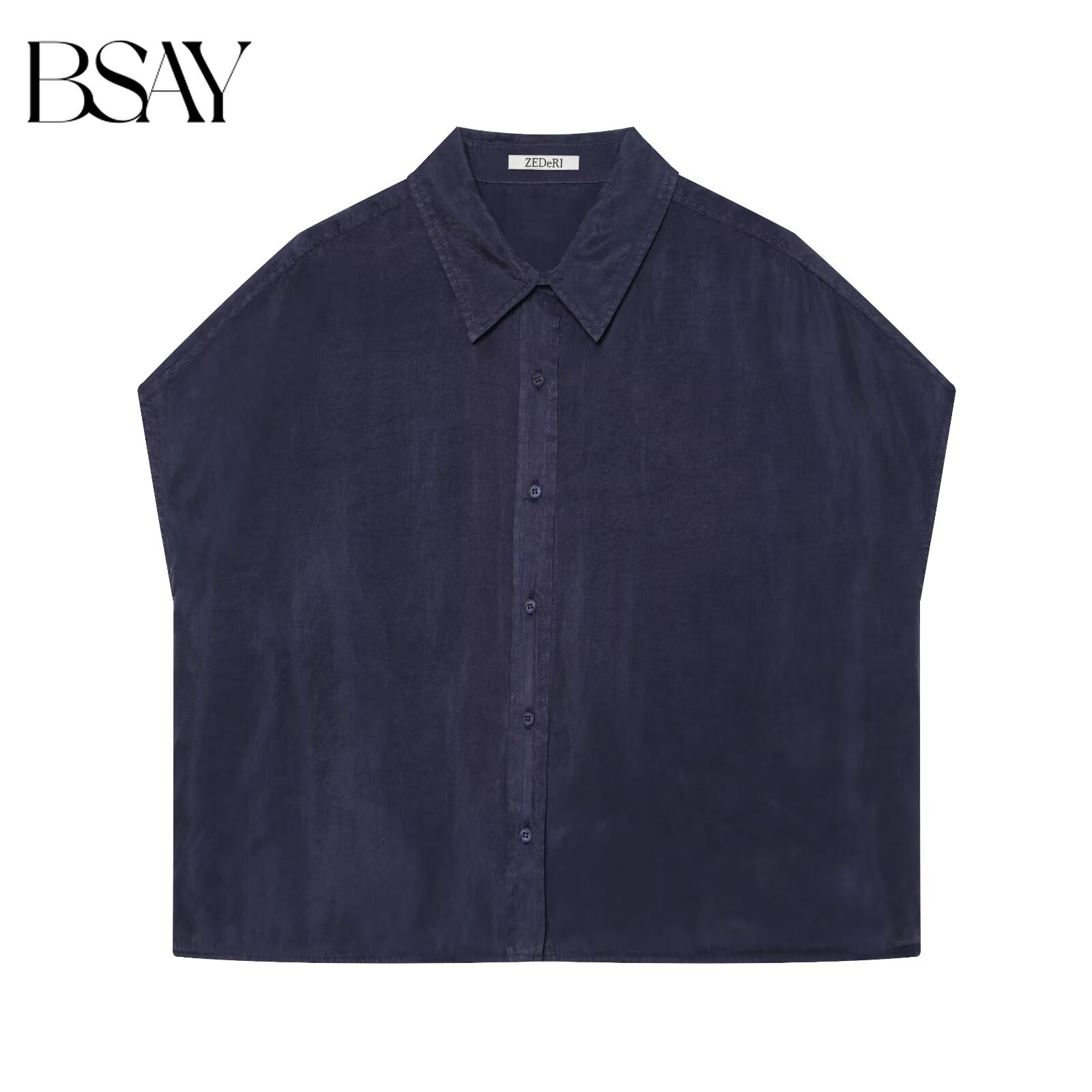 Shirt Camp Collar - BSAY Neue Damenmode Ärmellose Bluse mit