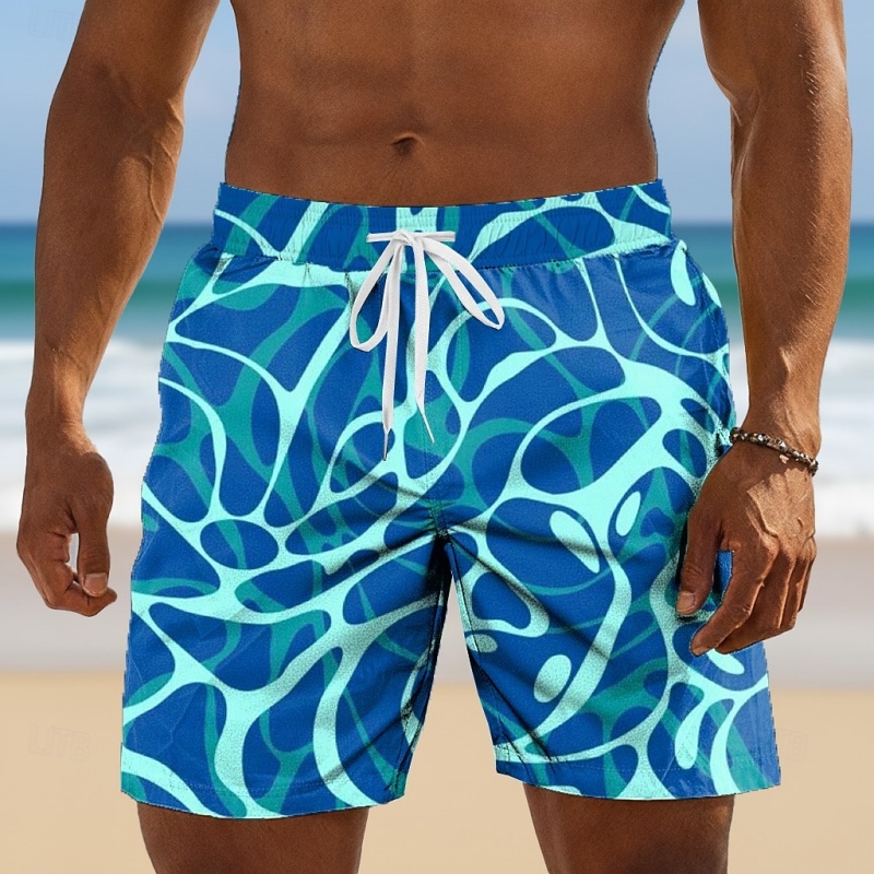 Bunte Badeshorts mit Meereswel – Trunks Board Surf Bewertung und Preis