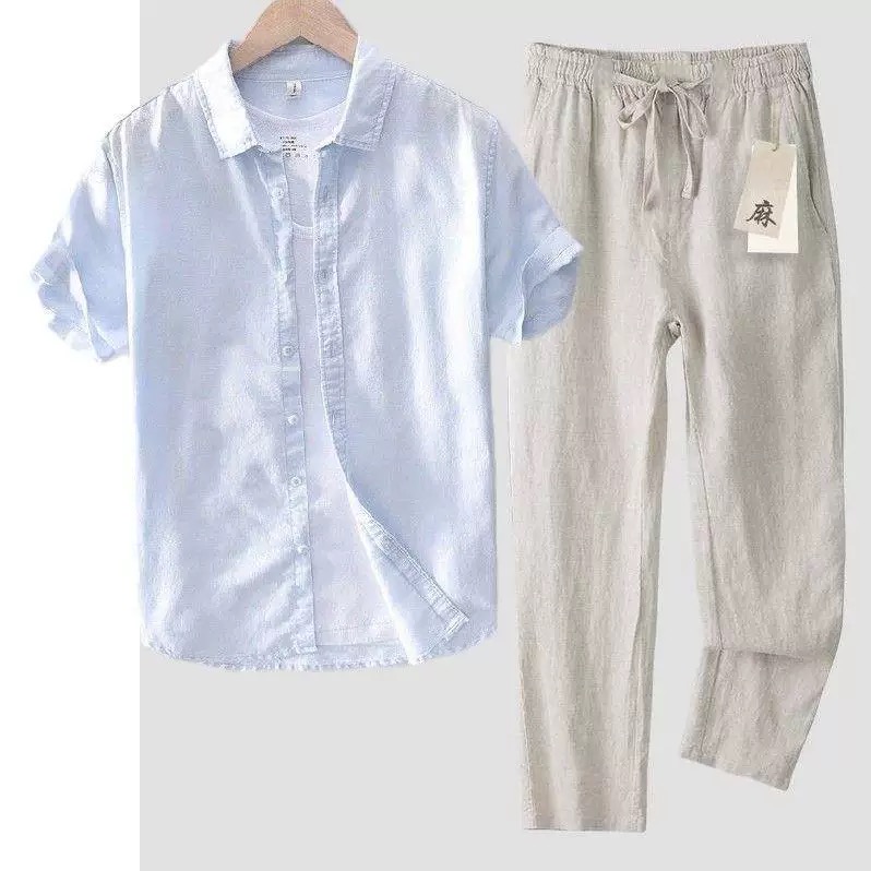 Herren Baumwoll-Leinen Langarm – Linen Shirt Breathable Bewertung und Preis
