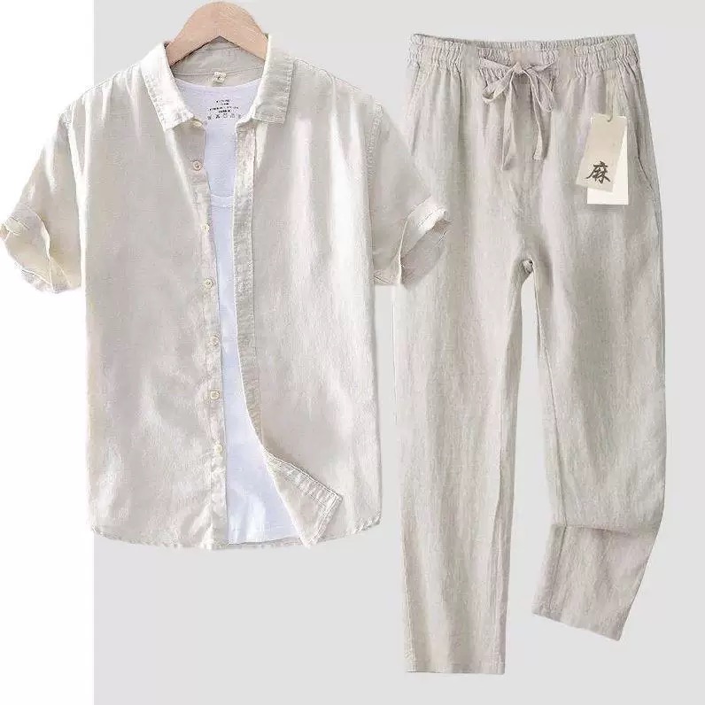 Herren Baumwoll-Leinen Langarm – Linen Shirt Breathable Bewertung und Preis