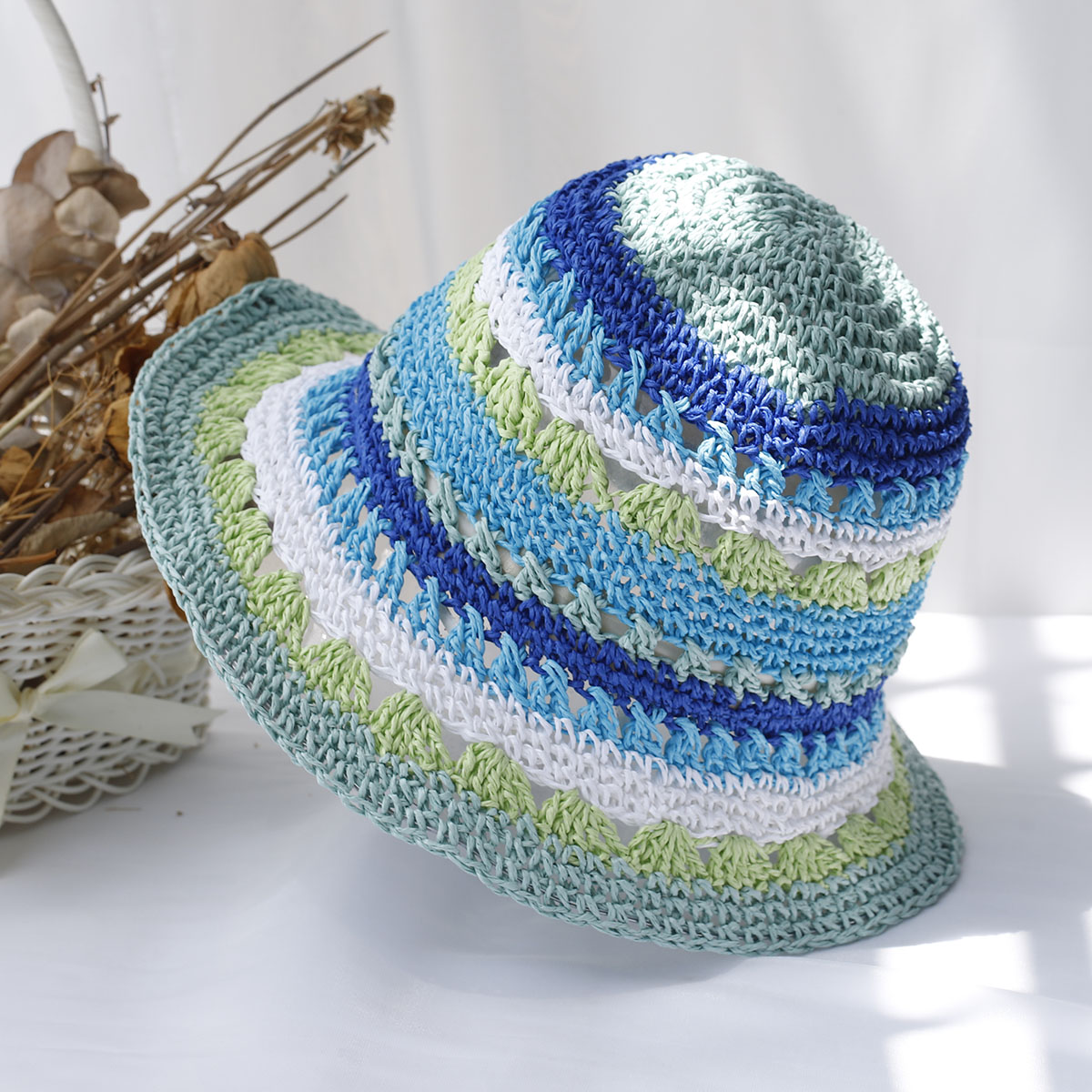 Damen hüte neue Mode Stil Eime – Bucket Hat Straw Bewertung und Preis
