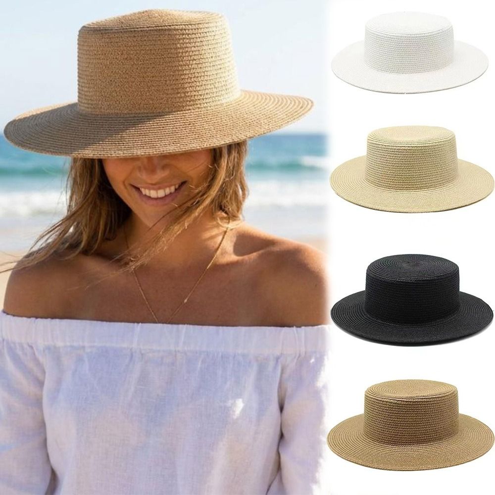Modischer Strohhut mit breiter – Bucket Hat Straw Bewertung und Preis