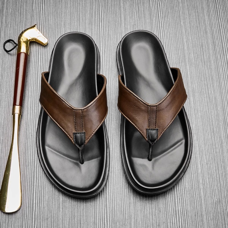 2026 Sommer Neue Herren Echtle – Flip Flop Leather Men Bewertung und Preis